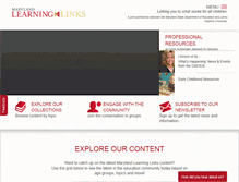 Tablet Screenshot of marylandlearninglinks.org
