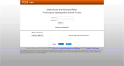 Desktop Screenshot of pdot.marylandlearninglinks.org